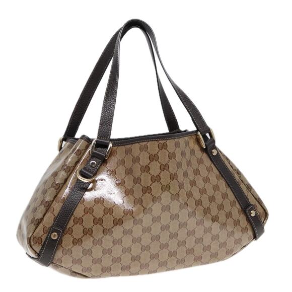 GUCCI GG Crystal Tote Bag Gold Beige - Picture 1 of 16